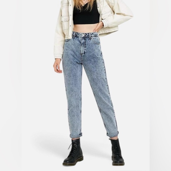 BDG Blue Straight Leg Jeans - Picture 1 of 5